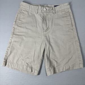 Vineyard Vines Shorts Boys Size 14 Beige Breaker Chino Flat Front Casual Cotton